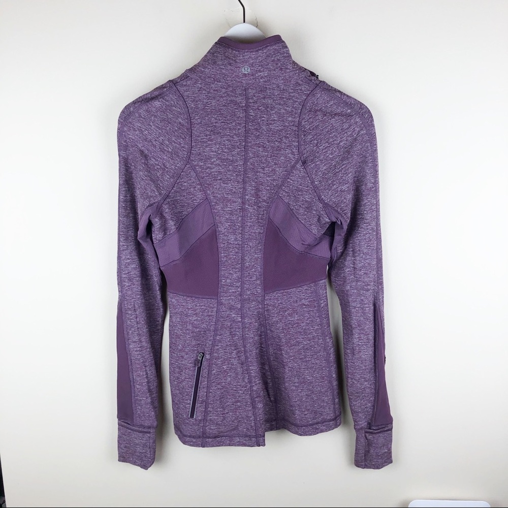 Lululemon Run Full Tilt 4 Muted Mauve 1/2 Zip Htf - image 6